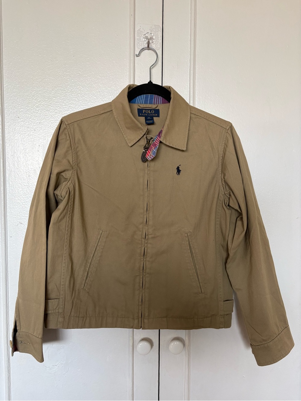 Polo by Ralph Lauren Tan Lightweight Harrington Jacket, Kids, Sixe M (10-12)